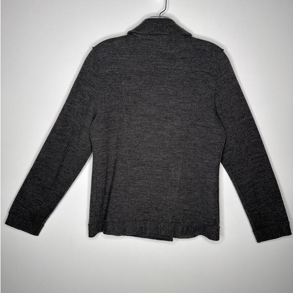 Eileen Fisher Petite Merino Wool Double-Breasted Peacoat Sweater Jacket medium P - Picture 6 of 13